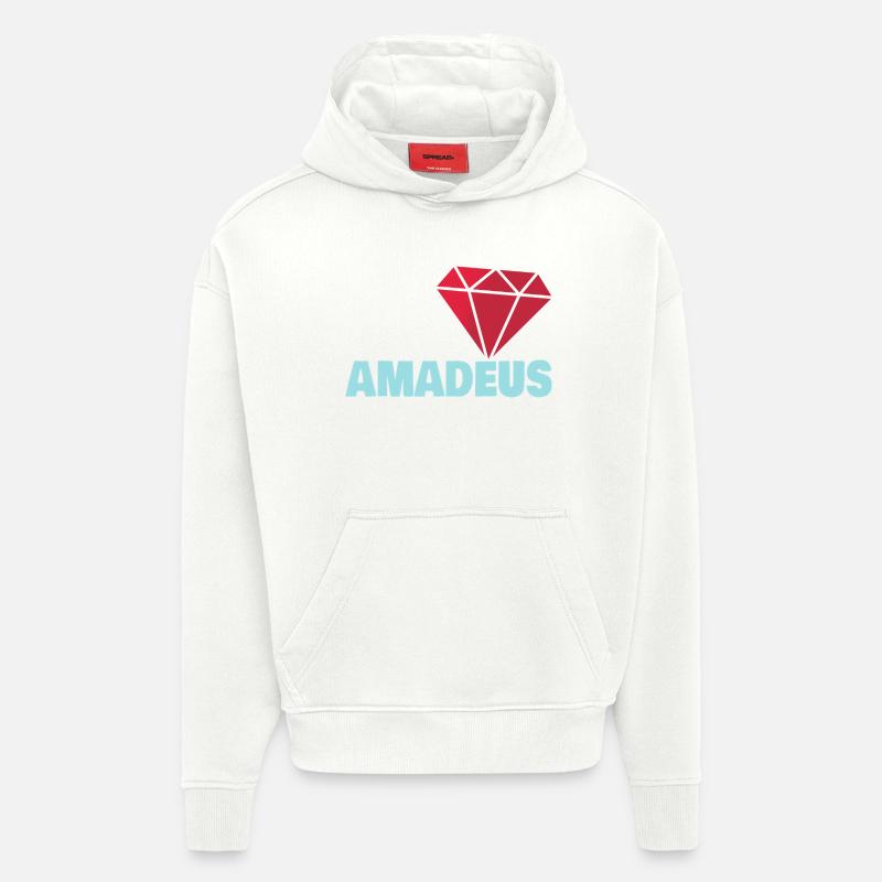 Amadeus - Sweat à capuche bio épais oversize fabriqué en UE - OFF WHITE