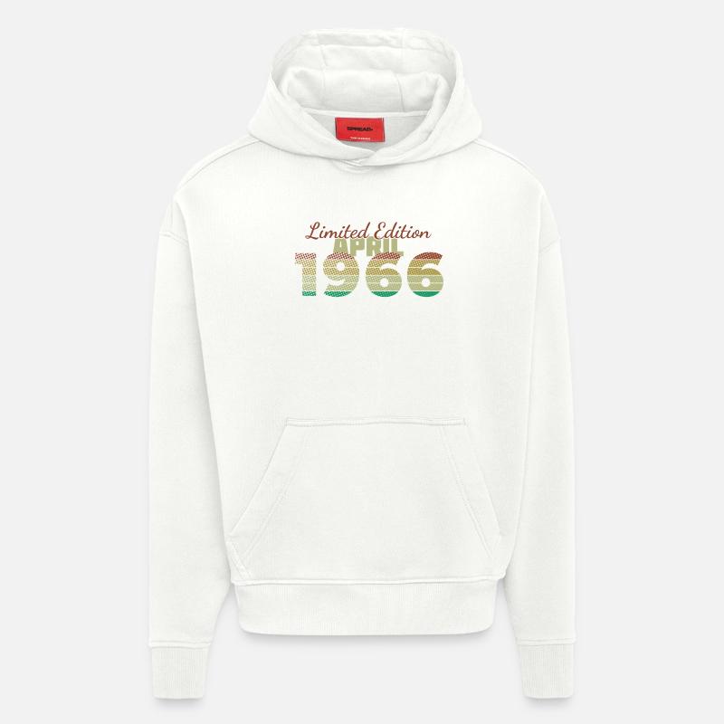 60e anniversaire Édition Limitée (SCR) 04/1966 - Sweat à capuche bio épais oversize fabriqué en UE - OFF WHITE
