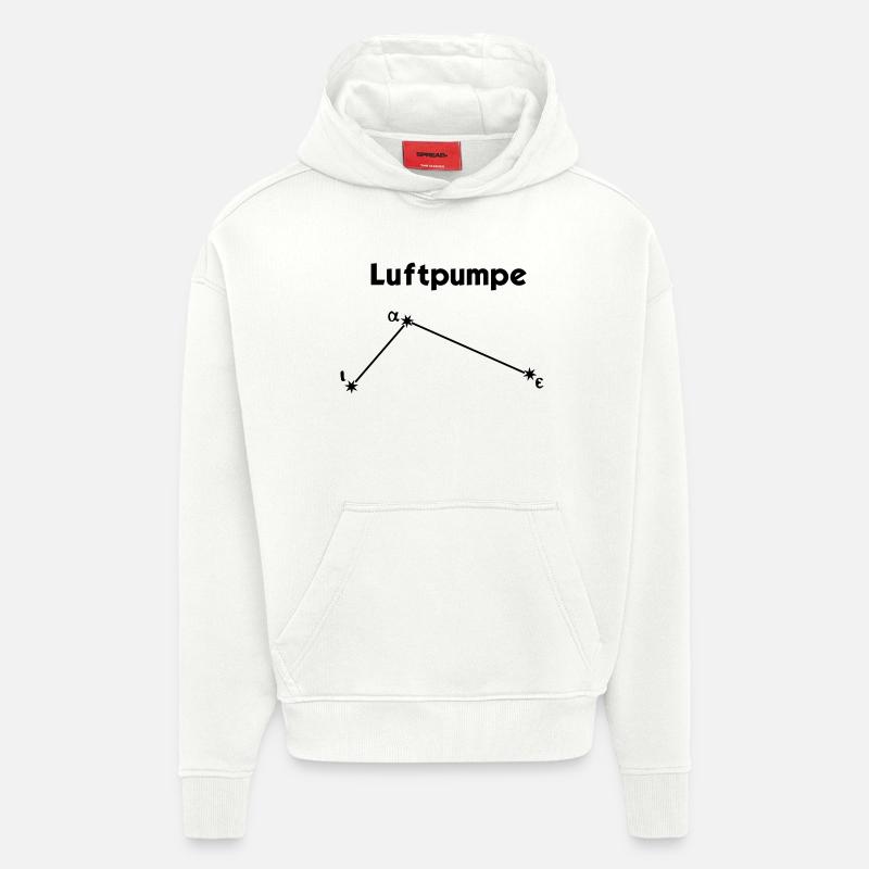 Machine pneumatique - Sweat à capuche bio épais oversize fabriqué en UE - OFF WHITE