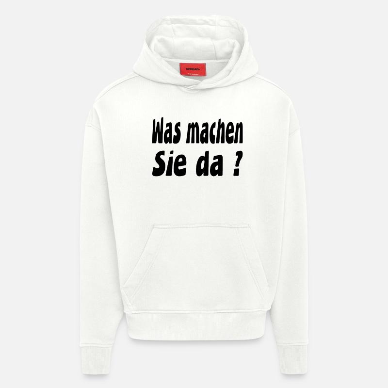 Work - Hoodie- made by SPREAD  - OFF WHITE