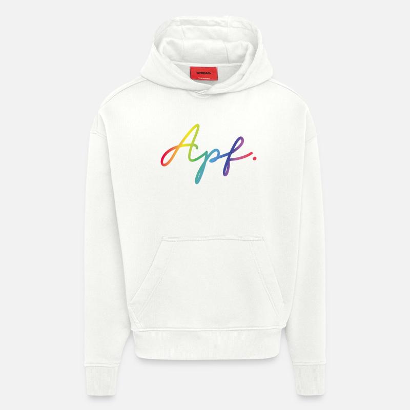 Apf - Sweat à capuche bio épais oversize fabriqué en UE - OFF WHITE