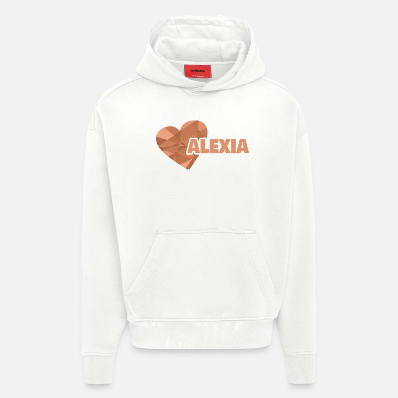 Chère Alexia, - Sweat à capuche bio épais oversize fabriqué en UE - OFF WHITE