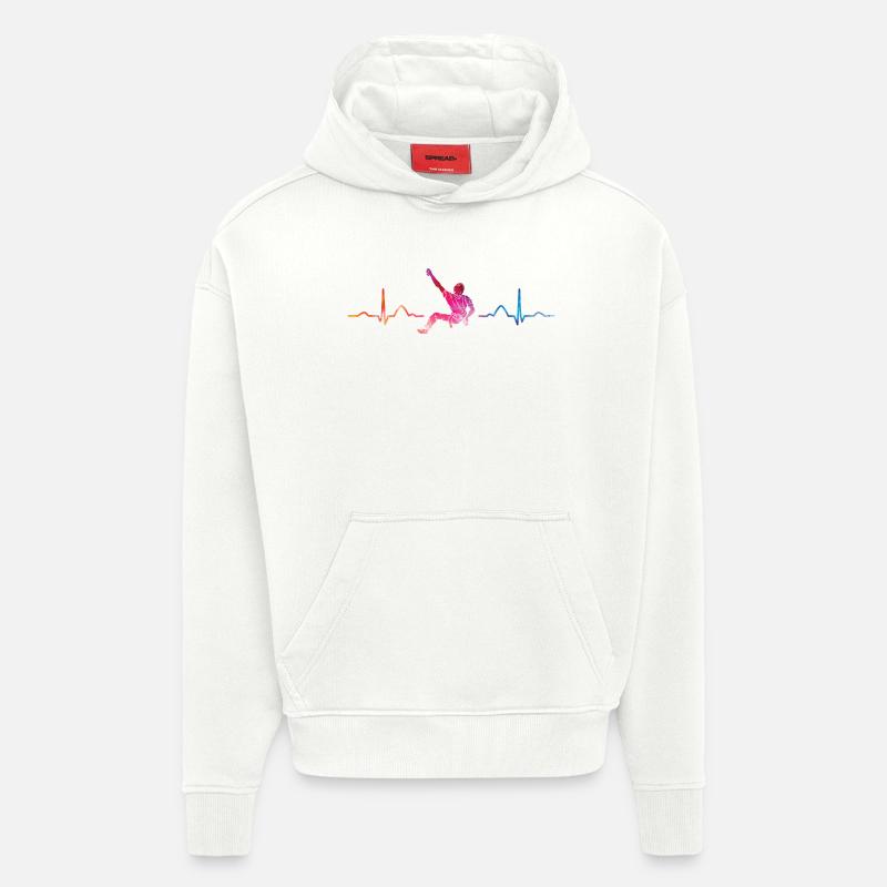 Boulderer Herzschlag Boulder Bouldern - Hoodie- made by SPREAD  - OFF WHITE