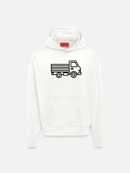 Lkw - Hoodie- made by SPREAD  - OFF WHITE