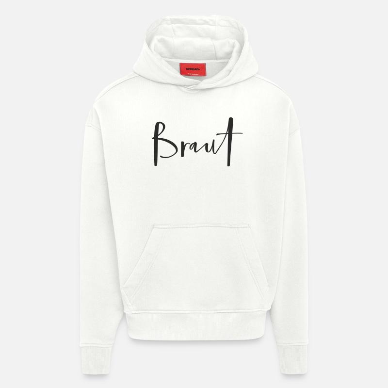 Braut – Stylisches Hochzeits-Textdesign - Hoodie- made by SPREAD  - OFF WHITE