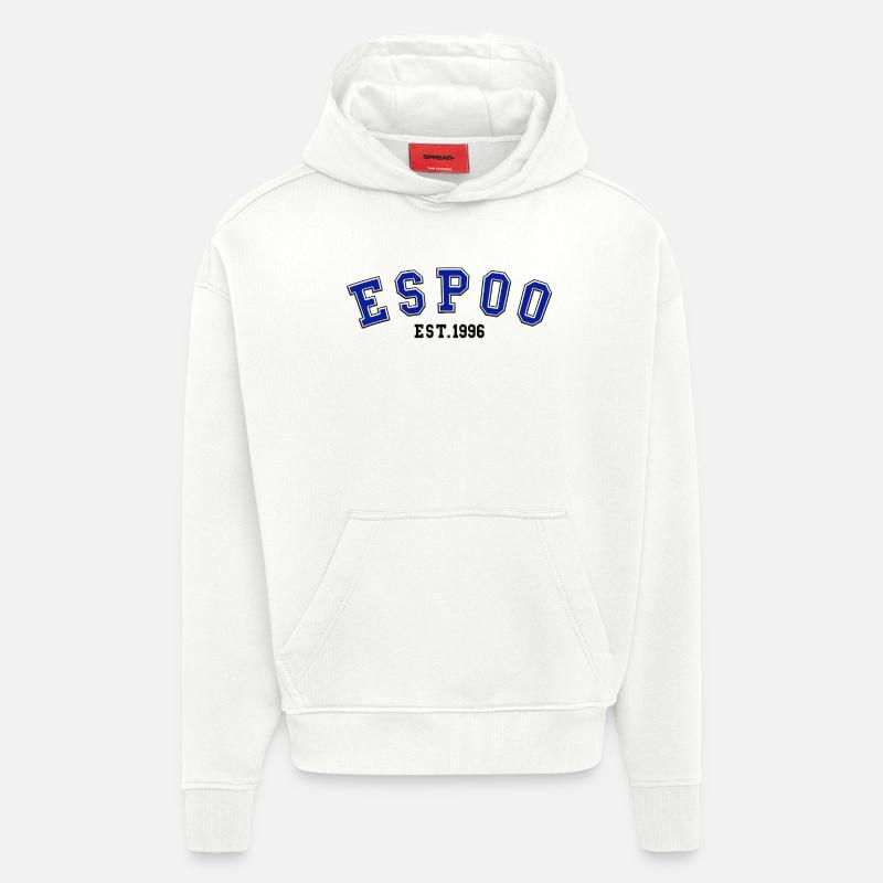 Fondé à Espoo en 1996 - Sweat à capuche bio épais oversize fabriqué en UE - OFF WHITE