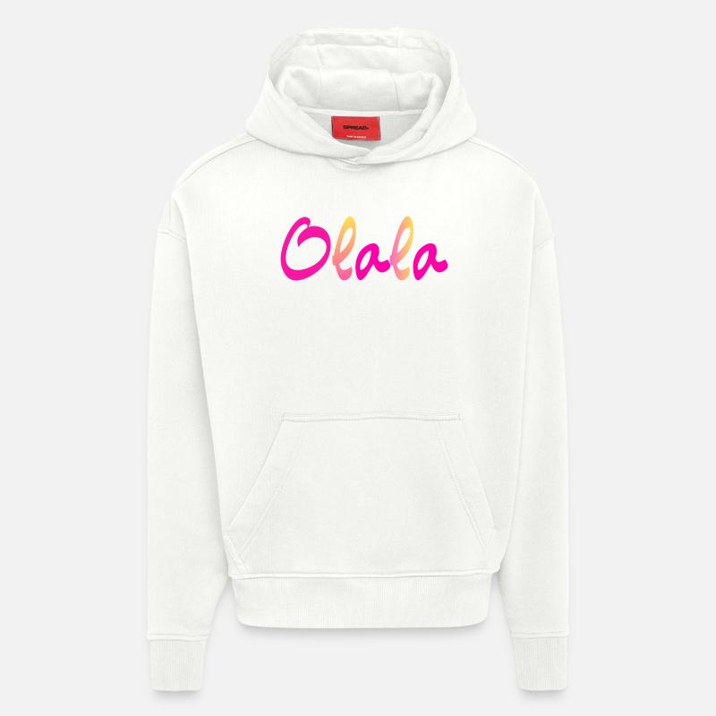 Olala - Sweat à capuche bio épais oversize fabriqué en UE - OFF WHITE