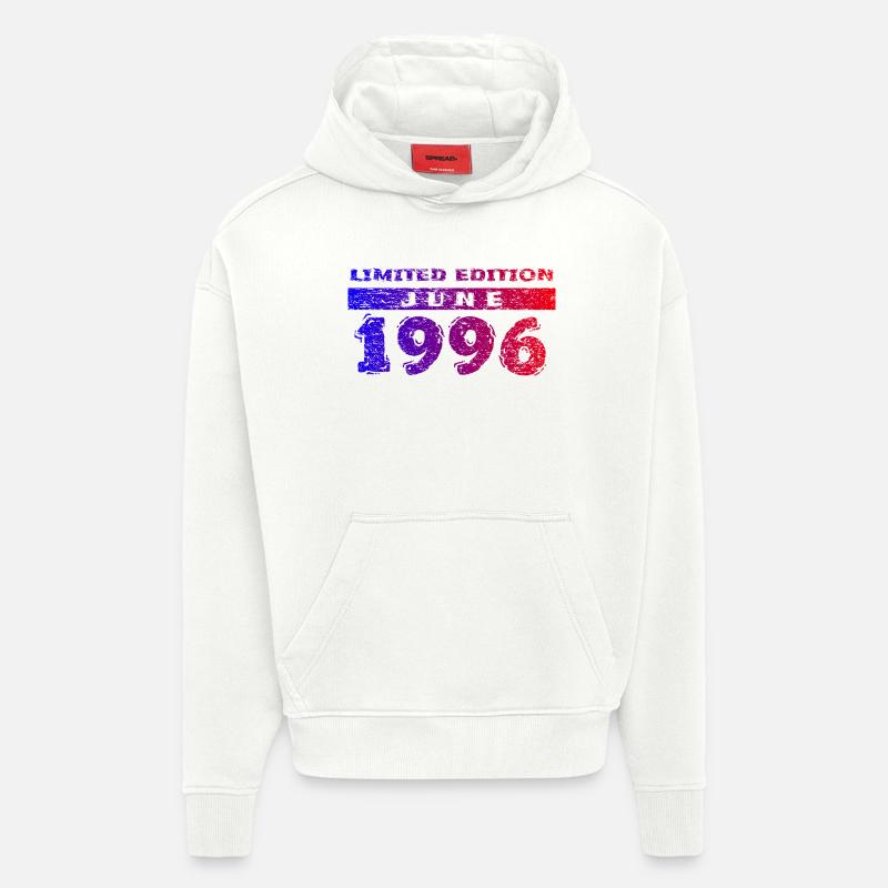 30e anniversaire Édition Limitée 06/1996 - Sweat à capuche bio épais oversize fabriqué en UE - OFF WHITE