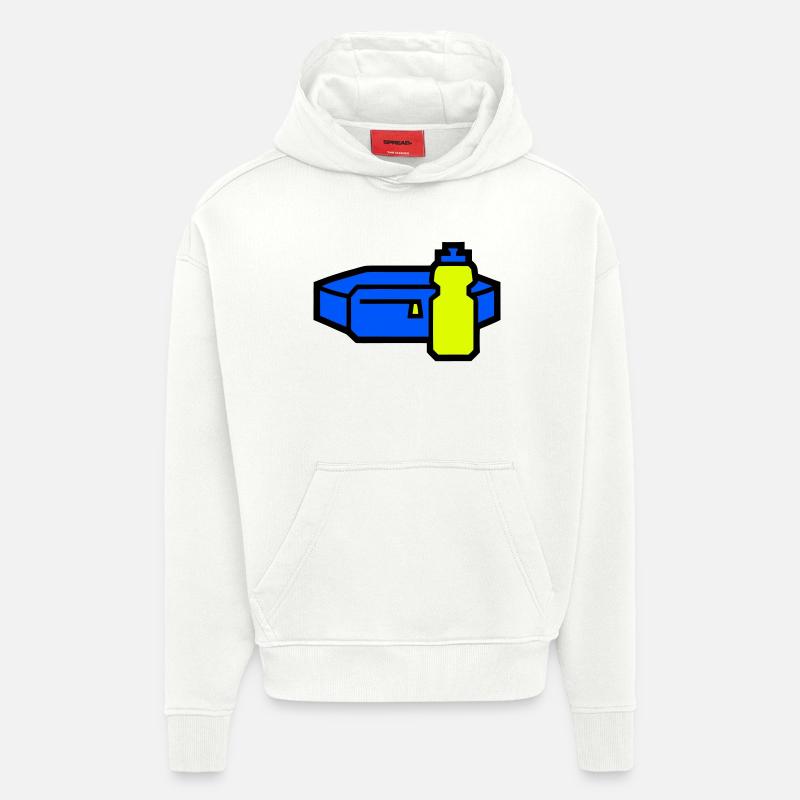 Practical Hydration Belt Runner - Hoodie- made by SPREAD  - OFF WHITE