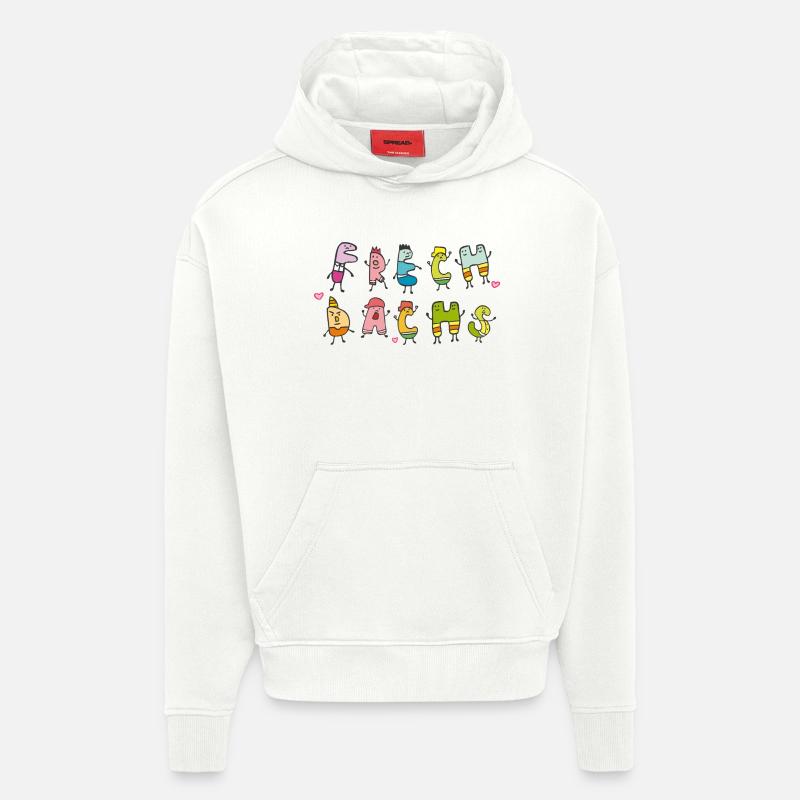 Fripon - Sweat à capuche bio épais oversize fabriqué en UE - OFF WHITE