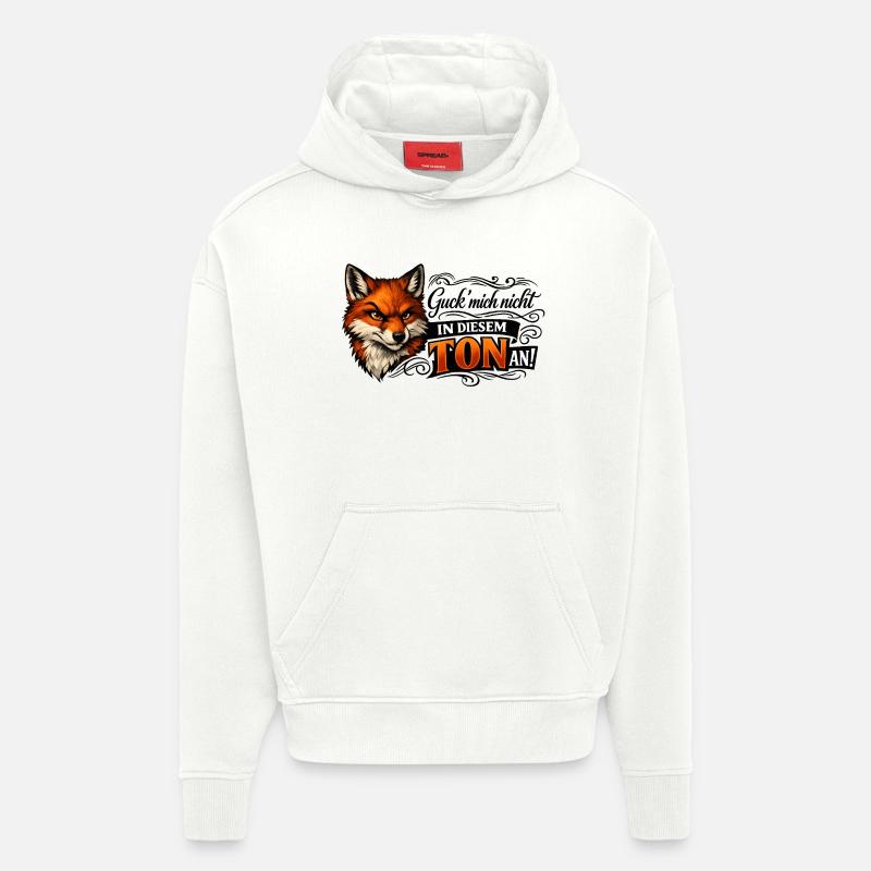 Fuchs freches Statement - Hoodie- made by SPREAD - OFF WHITE