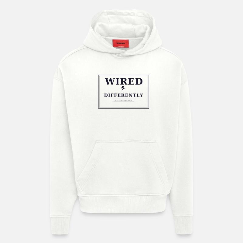 Wired differently - Hoodie- made by SPREAD  - OFF WHITE