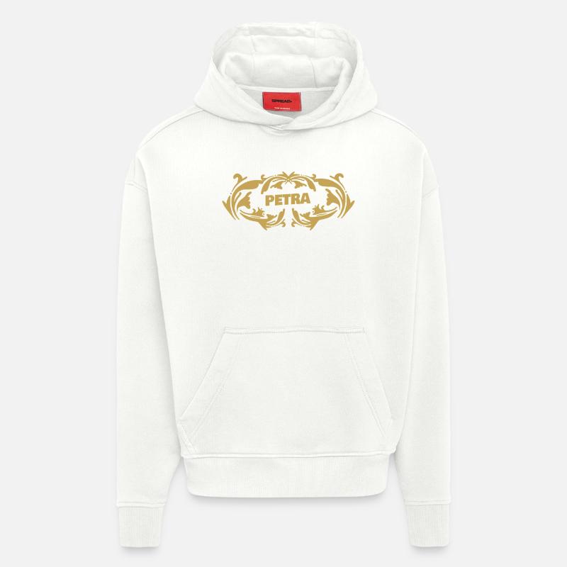 Nom : Petra - Sweat à capuche bio épais oversize fabriqué en UE - OFF WHITE