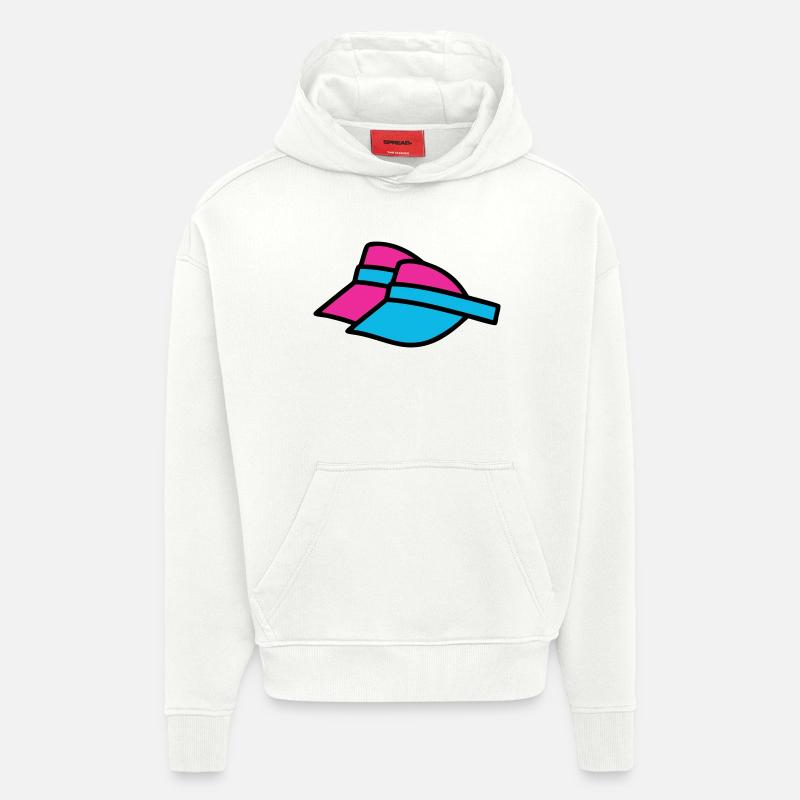 90er Sonnenblenden Retro Visor - Hoodie- made by SPREAD  - OFF WHITE