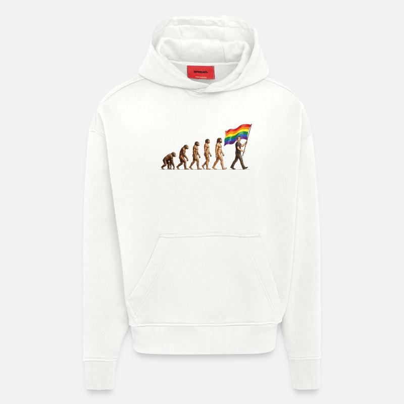 LGBTQ-Pride-Monat – Pride-Entwicklung - Hoodie- made by SPREAD  - OFF WHITE