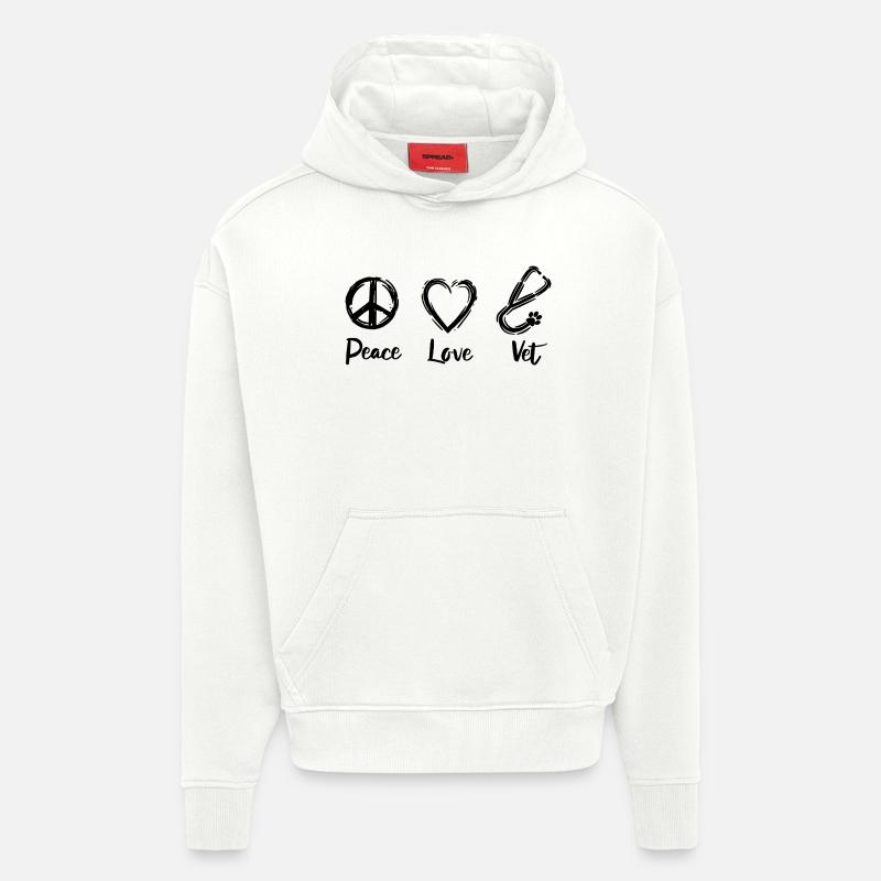 Tierarzt Liebe - Hoodie- made by SPREAD - OFF WHITE