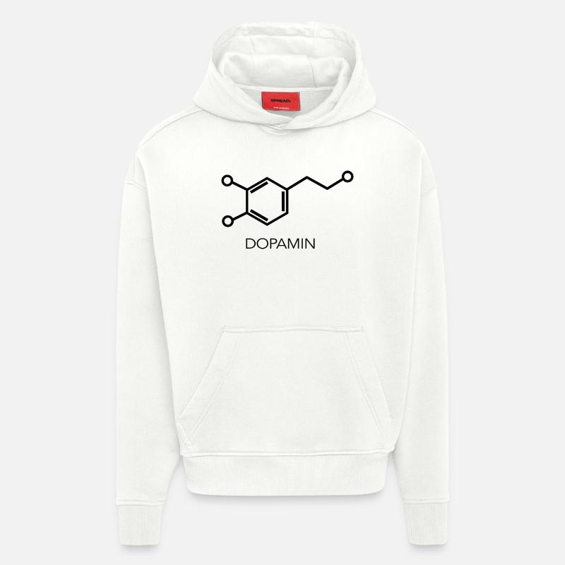 Dopamin Molekül Wissenschaft Design - Hoodie- made by SPREAD  - OFF WHITE