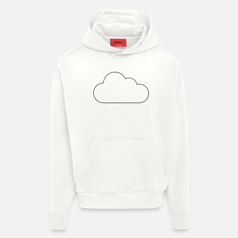 Cloud outline - Hoodie- made by SPREAD - OFF WHITE