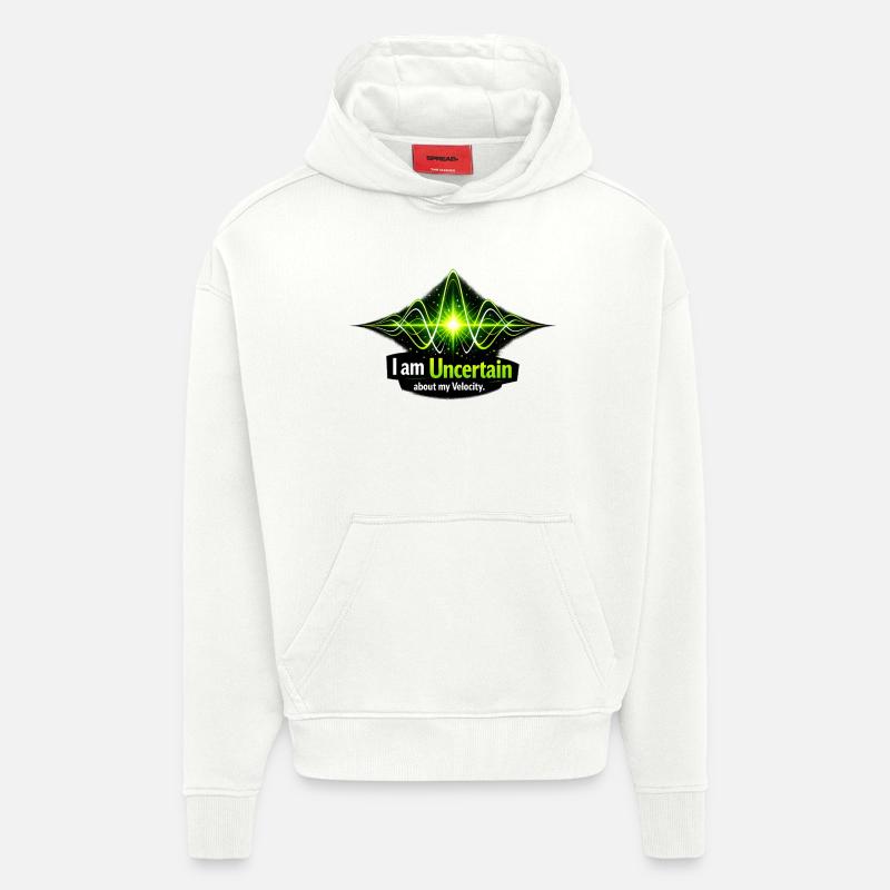 Uncertain Velocity Neon Wave - Hoodie- made by SPREAD  - OFF WHITE