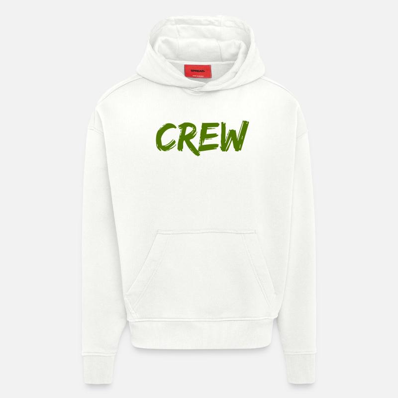 Équipage - Sweat à capuche bio épais oversize fabriqué en UE - OFF WHITE
