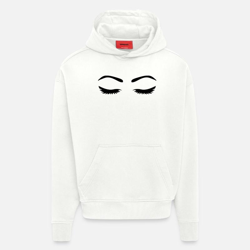 Cils - Sweat à capuche bio épais oversize fabriqué en UE - OFF WHITE