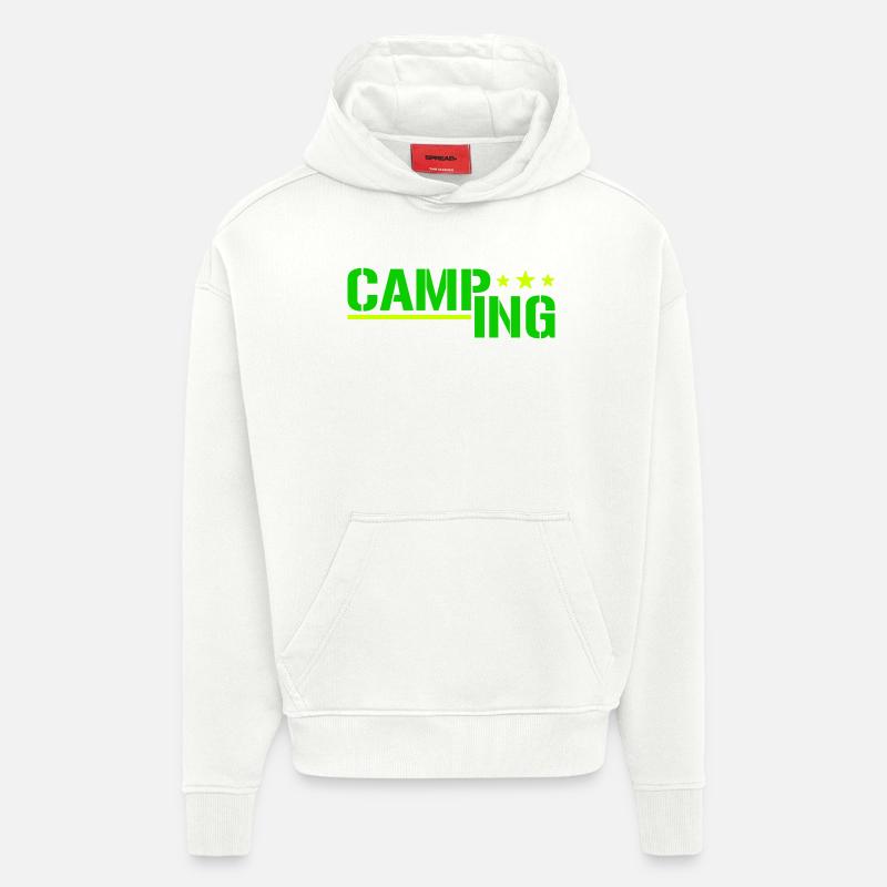 Camping - Hoodie- made by SPREAD  - OFF WHITE