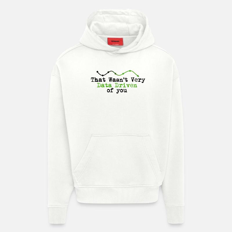 Datengetriebenes Graphline-Logo - Hoodie- made by SPREAD - OFF WHITE