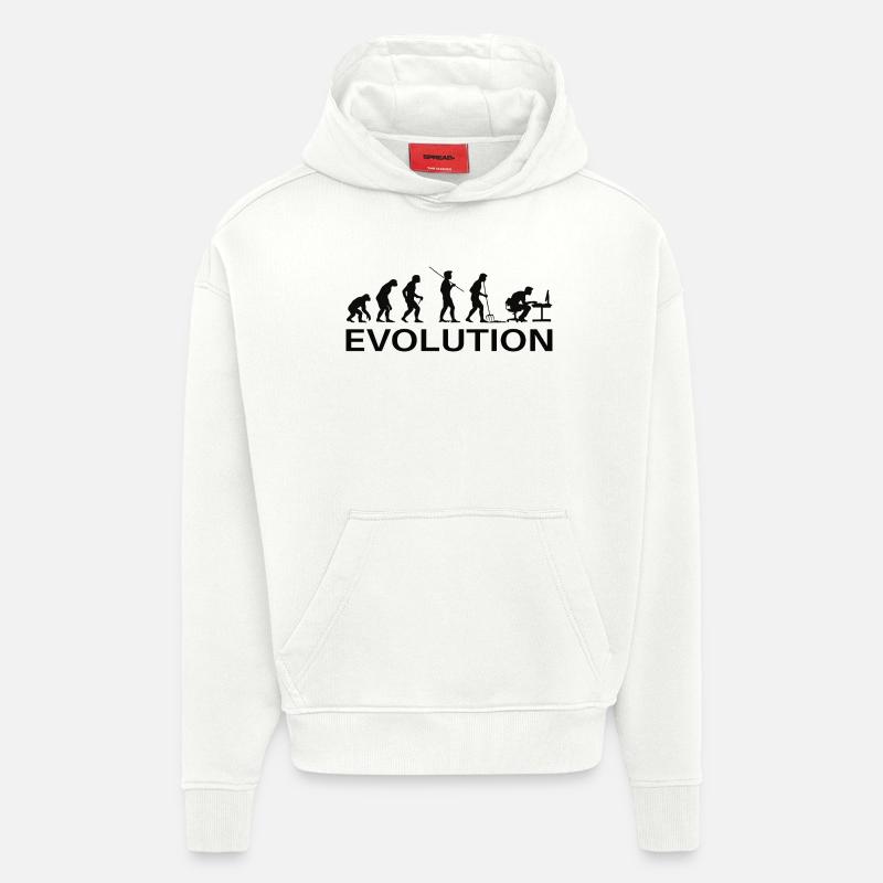 Evolution Gamer | Computer Freak Nerd PC - Hoodie- made by SPREAD - OFF WHITE