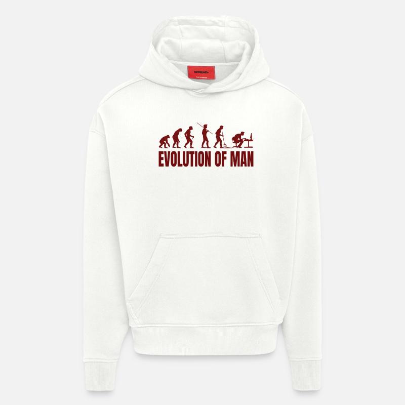 Computer PC Evolution Computer Scientist Programmer - Hoodie- made by SPREAD - OFF WHITE
