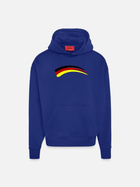 Germany Flag Line - Hoodie- made by SPREAD  - OFF WHITE