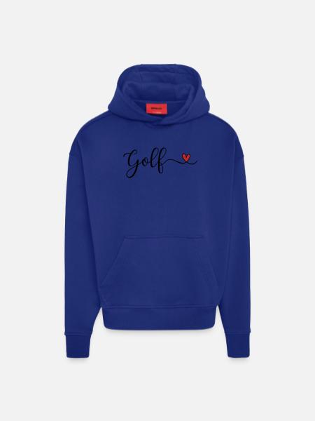 Golf Design mit Herz - Hoodie- made by SPREAD  - OFF WHITE