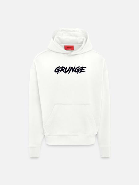 GRUNGE - Hoodie- made by SPREAD  - OFF WHITE