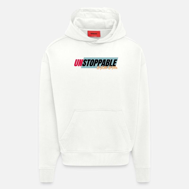 Unstoppable without limits - Hoodie- made by SPREAD - OFF WHITE