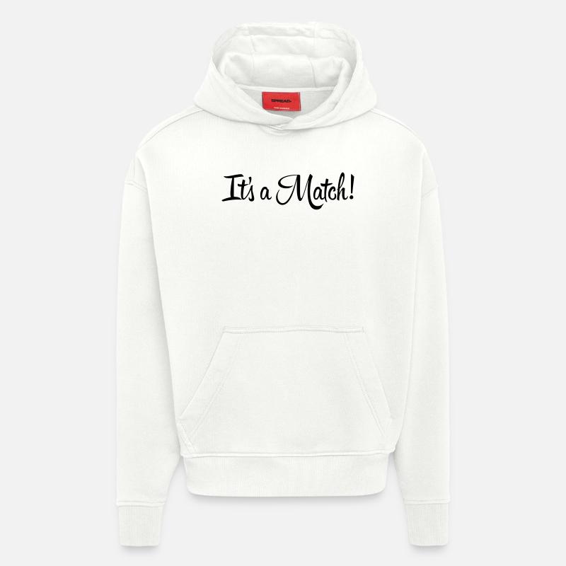 It's a Match! - Hoodie- made by SPREAD  - OFF WHITE