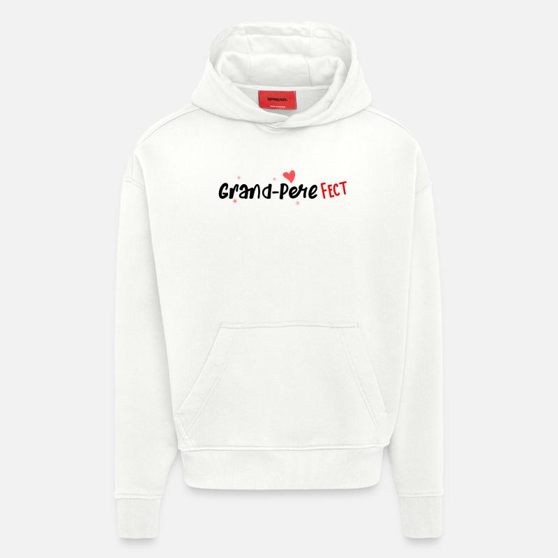 Grand-pere fect - Sweat à capuche bio épais oversize fabriqué en UE - OFF WHITE