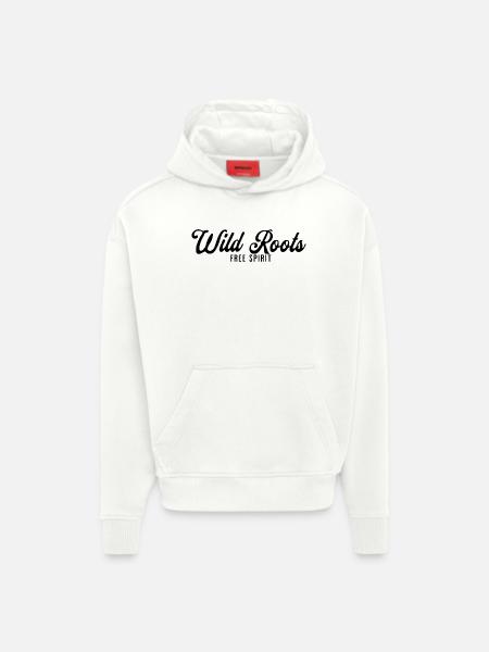 Wild Roots Free Spirit - Hoodie- made by SPREAD  - OFF WHITE