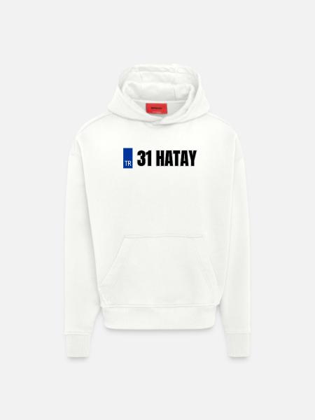 31 Hatay Kennzeichen | Türkisches Kennzeichen - Hoodie- made by SPREAD  - OFF WHITE