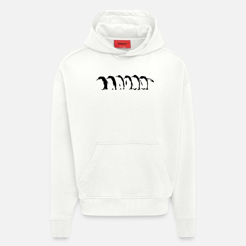 Pinguins - Hoodie- made by SPREAD  - OFF WHITE