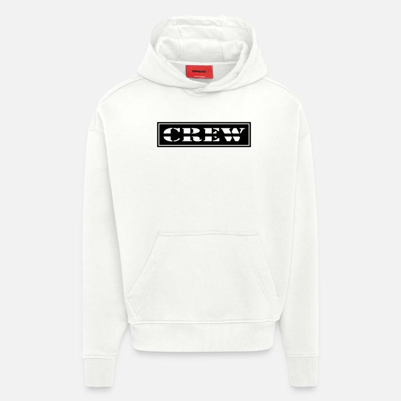 Crew Design im Patch Format - Hoodie- made by SPREAD - OFF WHITE