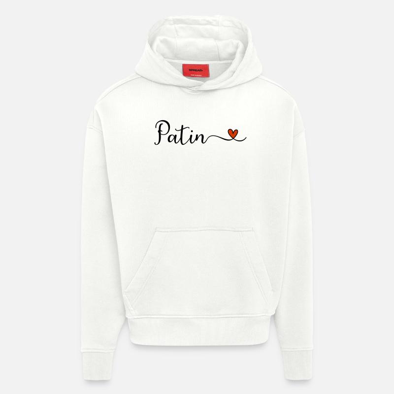 Marraine - Sweat à capuche bio épais oversize fabriqué en UE - OFF WHITE