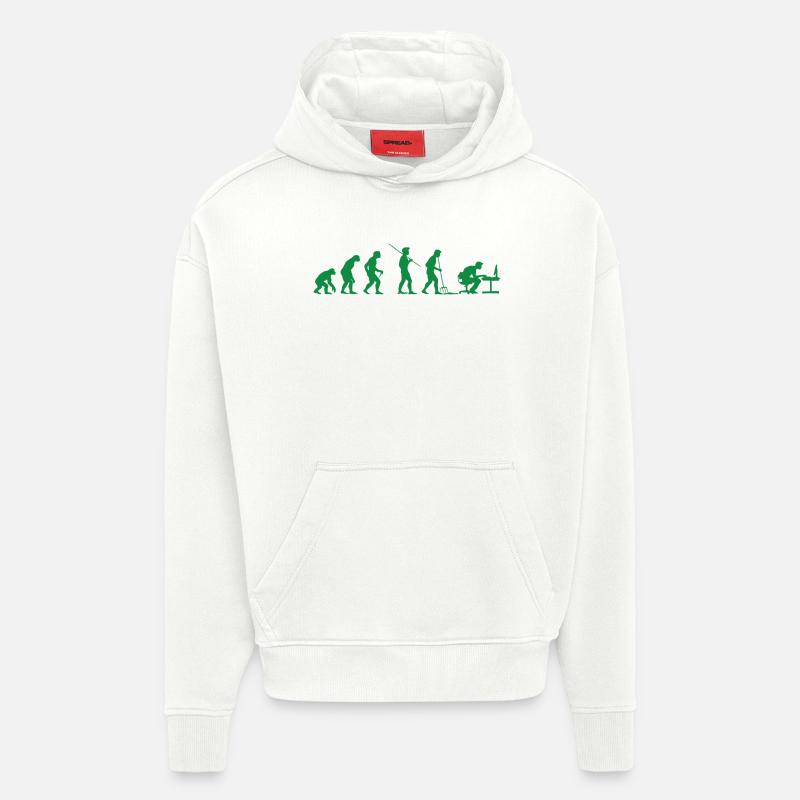 Programmierer Evolution Informatiker Entwickler - Hoodie- made by SPREAD - OFF WHITE