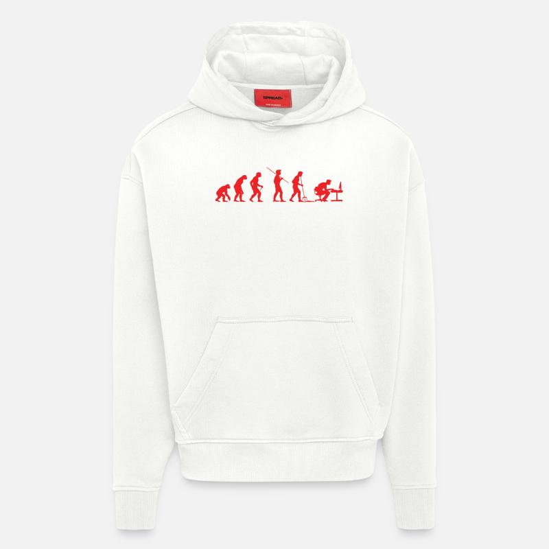 Evolution Gamer | Computer Freak Nerd PC - Hoodie- made by SPREAD - OFF WHITE