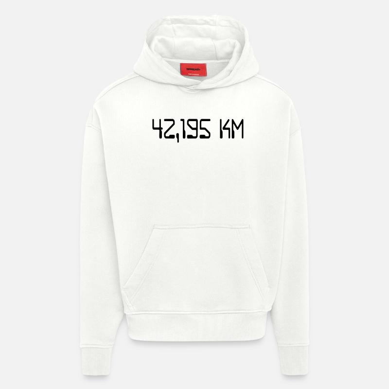 Marathon - Sweat à capuche bio épais oversize fabriqué en UE - OFF WHITE