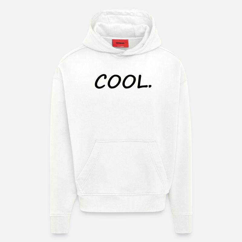 Refroidir - Sweat à capuche bio épais oversize fabriqué en UE - OFF WHITE