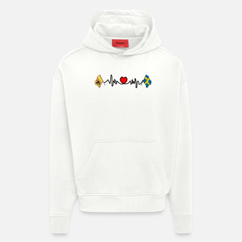Södermanland & Schweden - Hoodie- made by SPREAD  - OFF WHITE