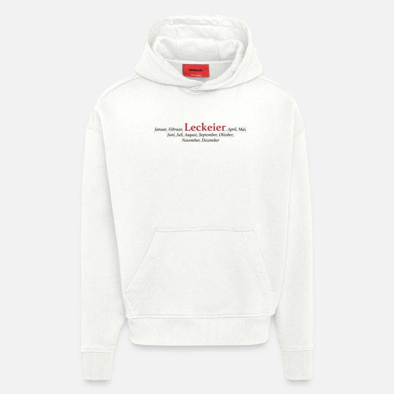 Leck Eier - Hoodie- made by SPREAD  - OFF WHITE