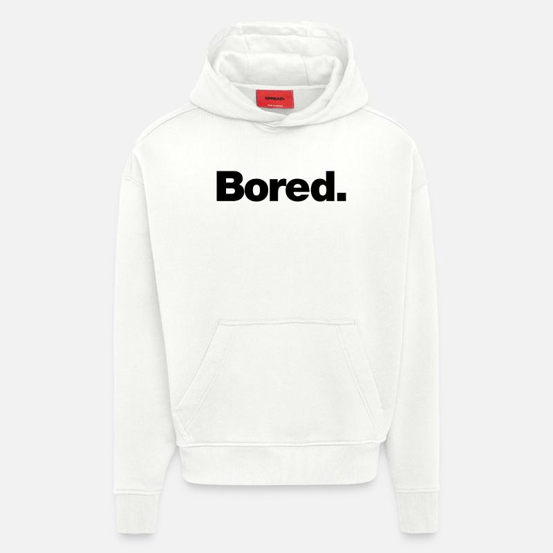 Ennuyé - Sweat à capuche bio épais oversize fabriqué en UE - OFF WHITE