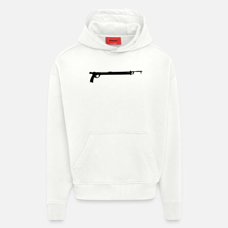 Arbalète - Sweat à capuche bio épais oversize fabriqué en UE - OFF WHITE