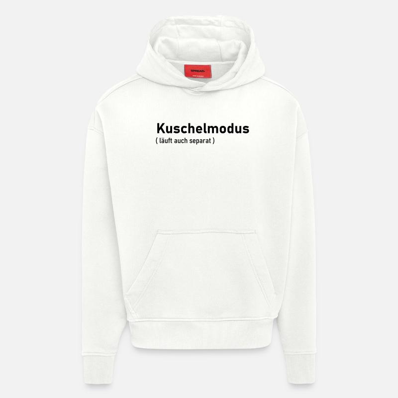 Mode câlin - Sweat à capuche bio épais oversize fabriqué en UE - OFF WHITE