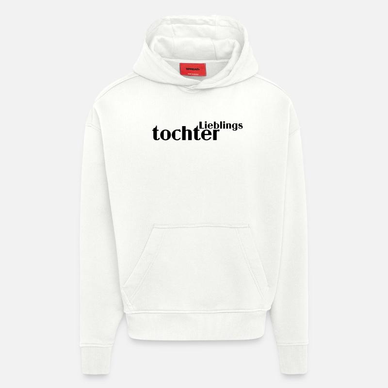 Fille préférée - Sweat à capuche bio épais oversize fabriqué en UE - OFF WHITE